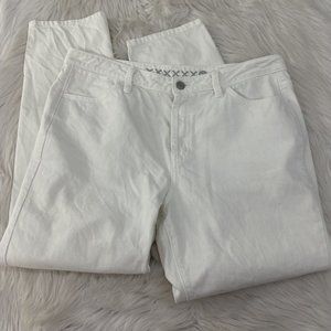 Kate Spade Saturday The Kick It Jeans 30 White Button Fly